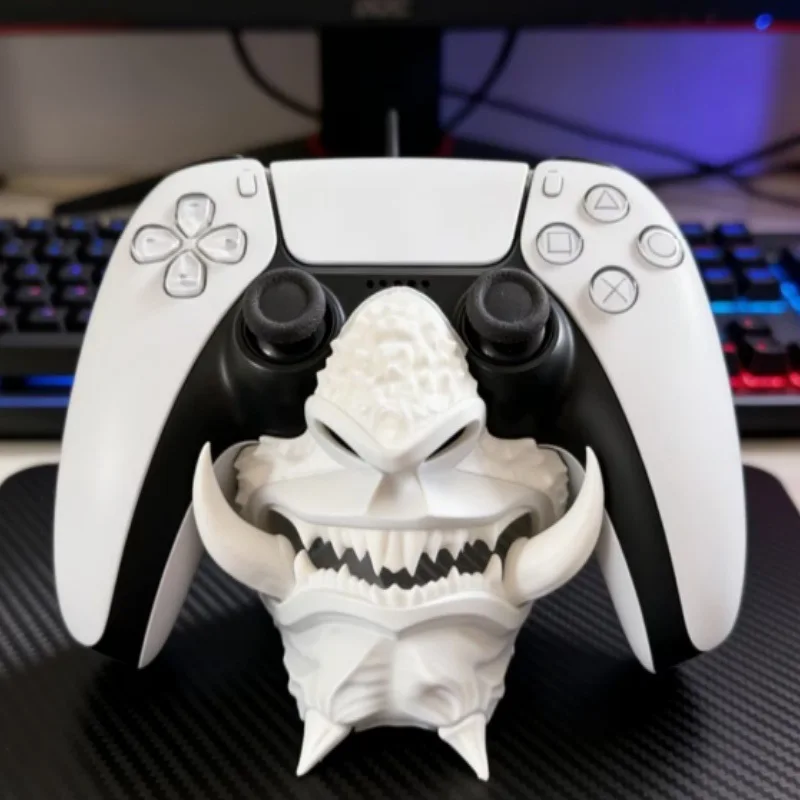 Ghost Face Game Controller Desktop Holder Stand Universal Design Gamepad for Xbox ONE PS5,PS4 PC Steelseries, Steam, etc