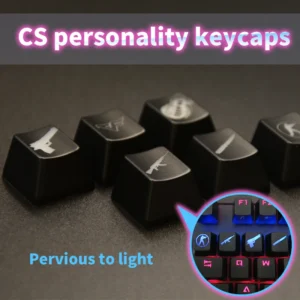 CS-Edition Tactical Backlit Keycap Set (6-Piece Custom Upgrade)