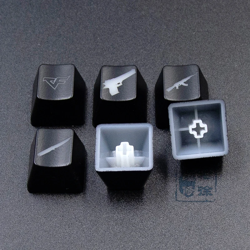 CS-Edition Tactical Backlit Keycap Set (6-Piece Custom Upgrade) - Image 3